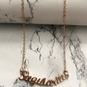 Sagittarius Horoscope Letter Pendant Necklace
